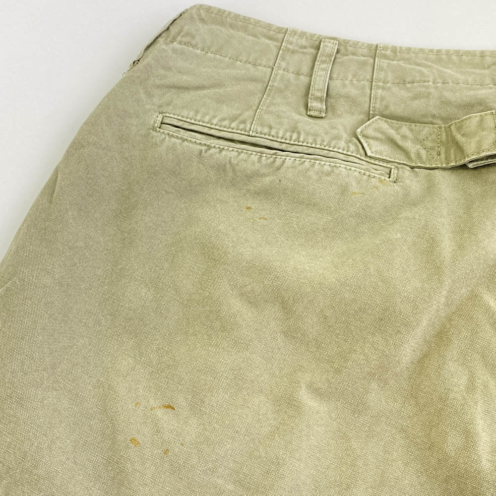 VISVIM ビズビム 23AW 123305008002 CHINO SHORTS DMGD チノ ショーツ ショートパンツ カーキ系 3【中古】