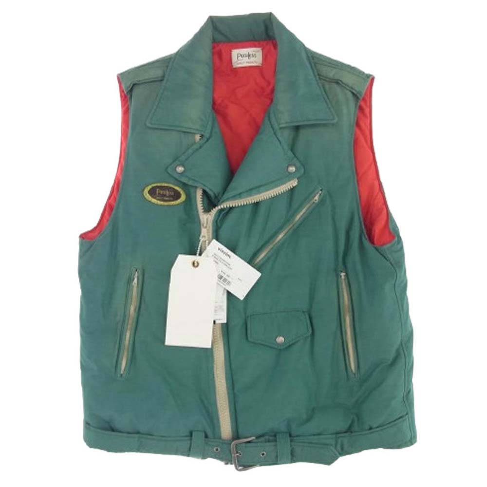 VISVIM ビズビム 20AW 0120205013004 STRABLER DOWN VEST 泥染 ストラバー ダウン ベスト グリーン系 3【中古】