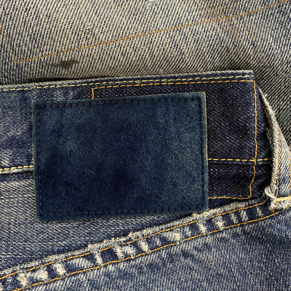 VISVIM ビズビム 21AW 0121205005014 SOCIAL SCULPTURE 01 DAMAGE ダメージ加工 デニムパンツ インディゴブルー系 W36【中古】