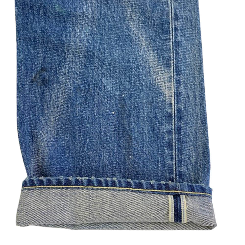 VISVIM ビズビム 21AW 0121205005014 SOCIAL SCULPTURE 01 DAMAGE ダメージ加工 デニムパンツ インディゴブルー系 W36【中古】