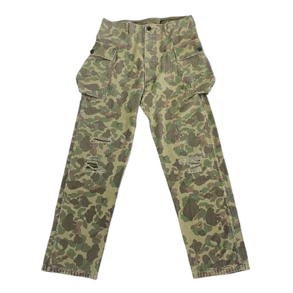 VISVIM ビズビム 0519905008001 CAMO VETERANS CRASH F.I.L. Pocket Wide Pants カモ パンツ カーキ系 マルチカラー系 2【中古】
