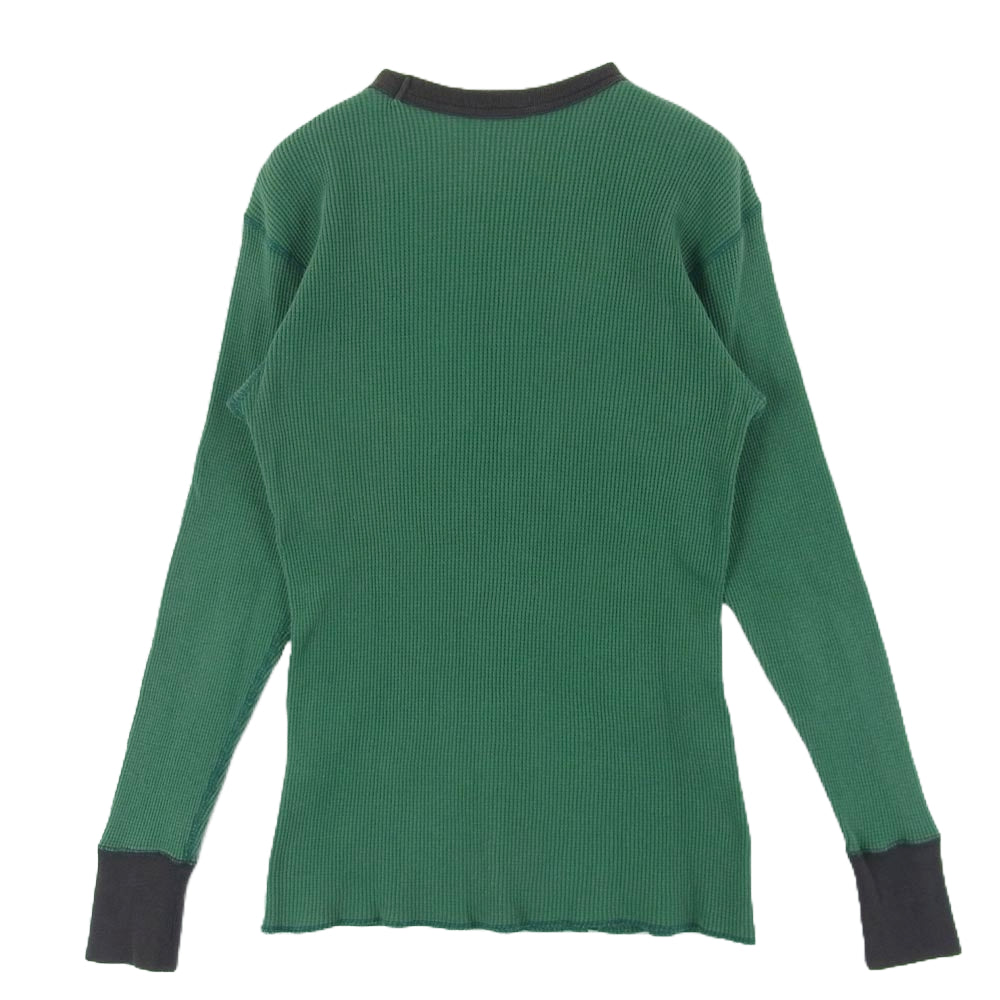 BOOTLEGGERS ブートレガーズ サーマル 長袖 カットソー Tシャツ コットン グリーン系 S 34-36【中古】