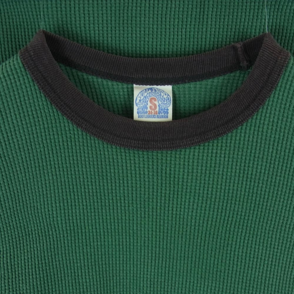 BOOTLEGGERS ブートレガーズ サーマル 長袖 カットソー Tシャツ コットン グリーン系 S 34-36【中古】