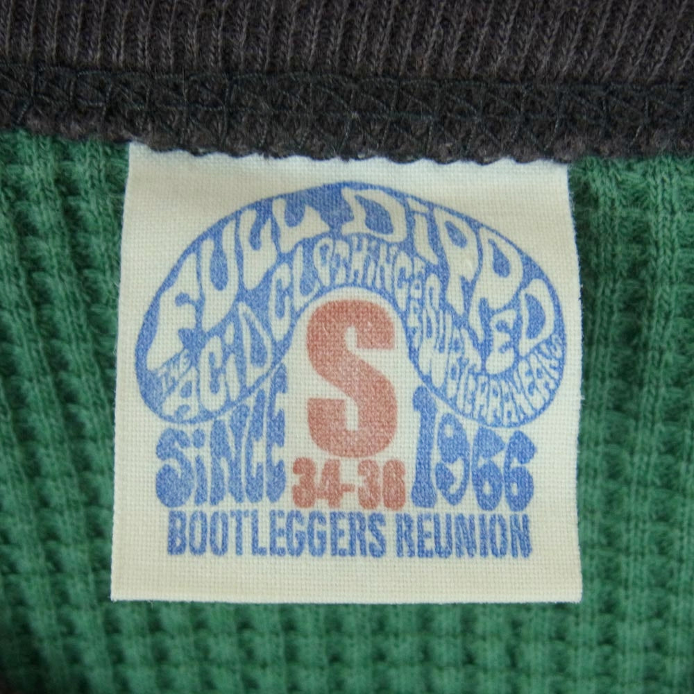 BOOTLEGGERS ブートレガーズ サーマル 長袖 カットソー Tシャツ コットン グリーン系 S 34-36【中古】
