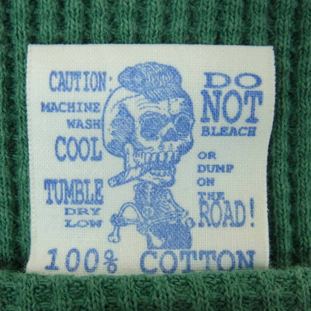 BOOTLEGGERS ブートレガーズ サーマル 長袖 カットソー Tシャツ コットン グリーン系 S 34-36【中古】
