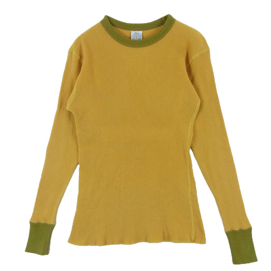 BOOTLEGGERS ブートレガーズ サーマル 長袖 カットソー Tシャツ マスタード コットン イエロー系 S 34-36【中古】