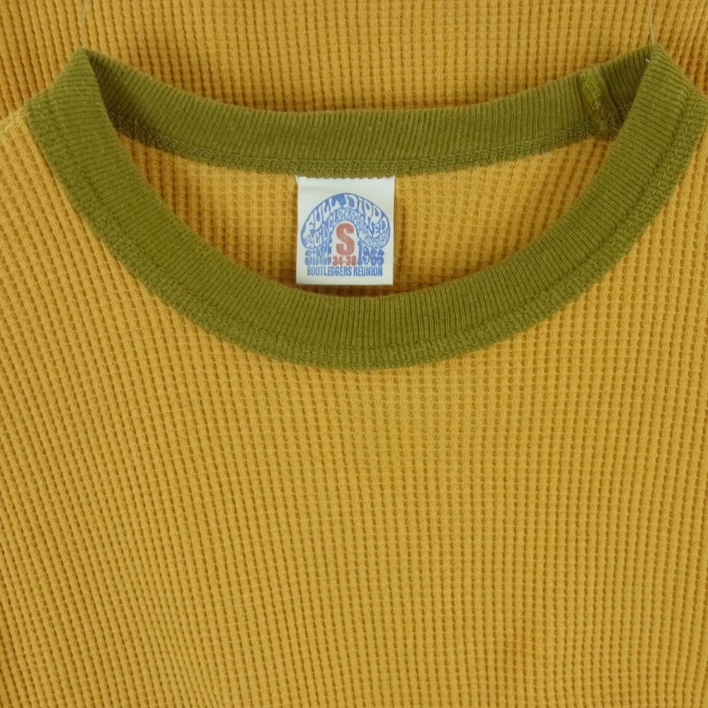 BOOTLEGGERS ブートレガーズ サーマル 長袖 カットソー Tシャツ マスタード コットン イエロー系 S 34-36【中古】