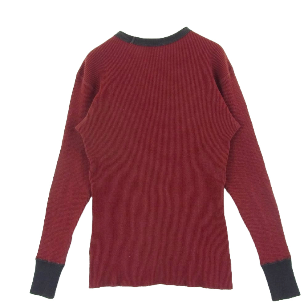 BOOTLEGGERS ブートレガーズ サーマル 長袖 カットソー Tシャツ コットン エンジ系 S 34-36【中古】