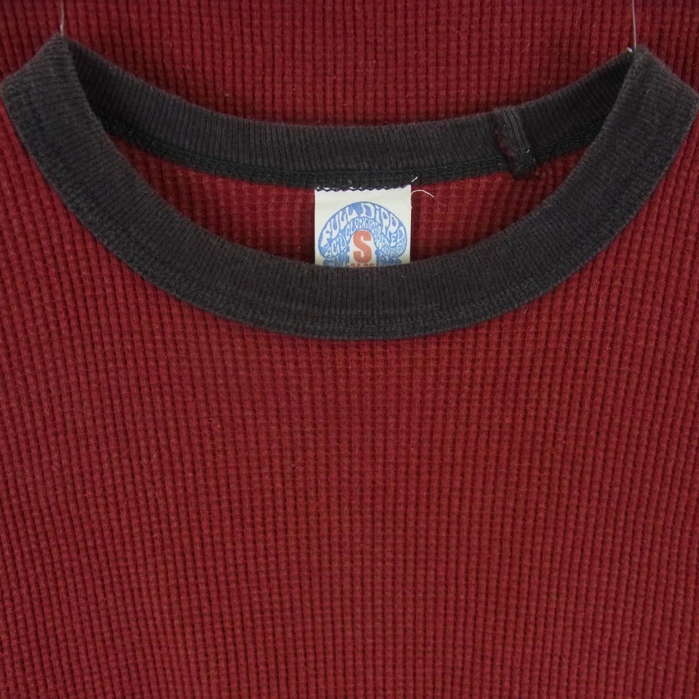 BOOTLEGGERS ブートレガーズ サーマル 長袖 カットソー Tシャツ コットン エンジ系 S 34-36【中古】