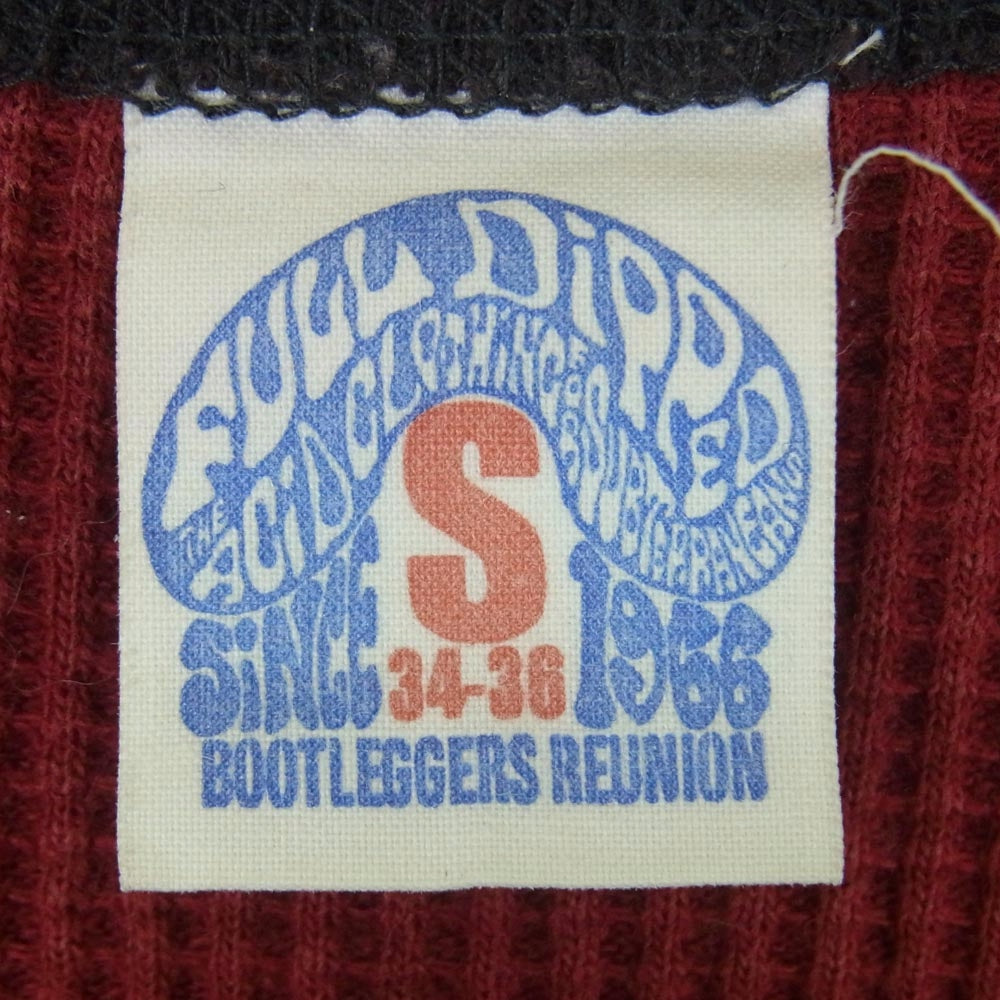 BOOTLEGGERS ブートレガーズ サーマル 長袖 カットソー Tシャツ コットン エンジ系 S 34-36【中古】