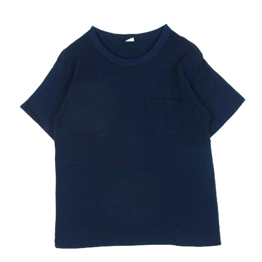 WAREHOUSE ウエアハウス INDIGO S/S POCKET TEE インディゴ ポケット 半袖 Tシャツ コットン ダークネイビー系 S【中古】