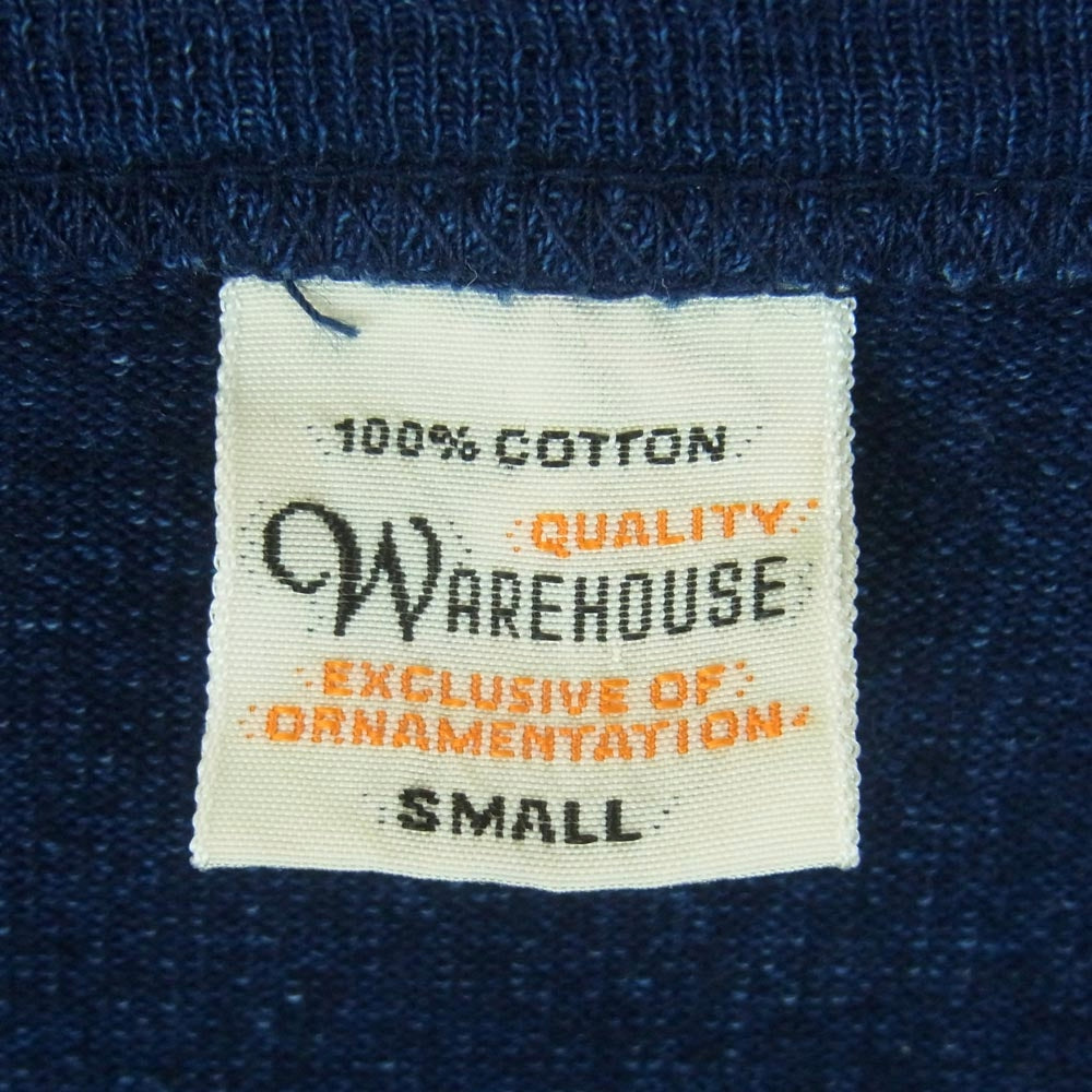 WAREHOUSE ウエアハウス INDIGO S/S POCKET TEE インディゴ ポケット 半袖 Tシャツ コットン ダークネイビー系 S【中古】