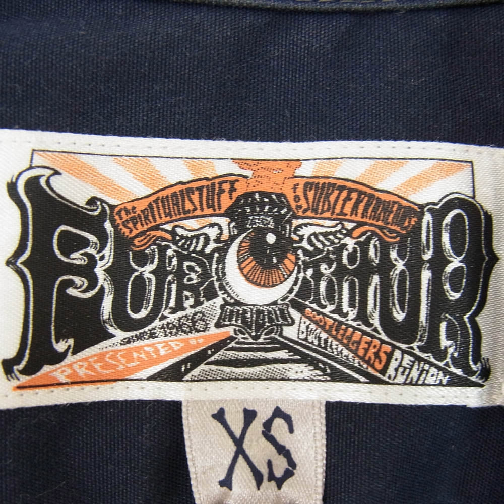 BOOTLEGGERS ブートレガーズ FURTHER オープンカラー 半袖 シャツ ネイビー系 XS【中古】