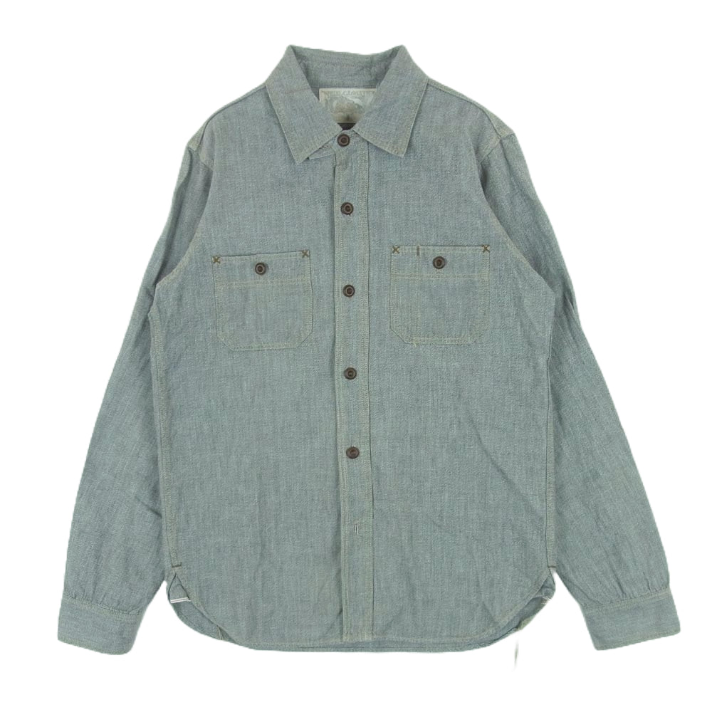 FREEWHEELERS フリーホイーラーズ Neal Cassady Railroad シャンブレー ワーク シャツ 長袖 グレー系 サイズ表記なし【中古】