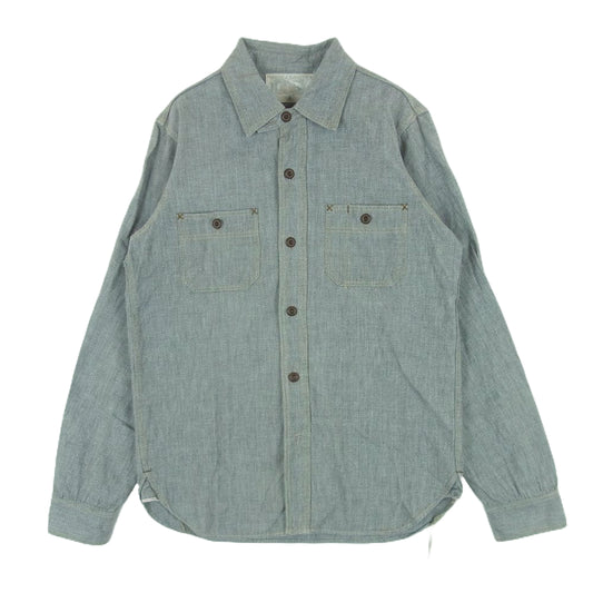 FREEWHEELERS フリーホイーラーズ Neal Cassady Railroad シャンブレー ワーク シャツ 長袖 グレー系 サイズ表記なし【中古】