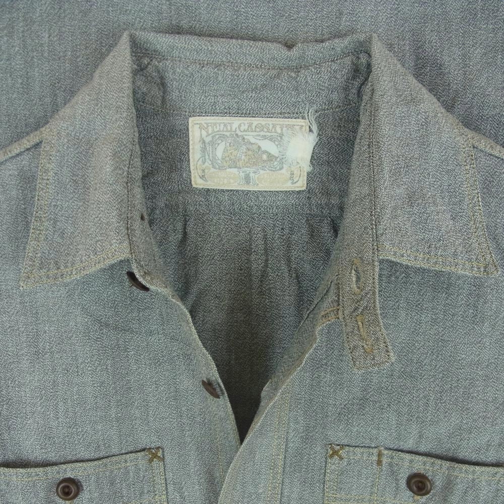 FREEWHEELERS フリーホイーラーズ Neal Cassady Railroad シャンブレー ワーク シャツ 長袖 グレー系 サイズ表記なし【中古】
