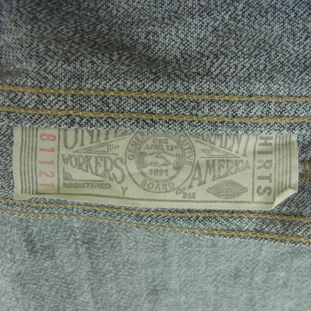 FREEWHEELERS フリーホイーラーズ Neal Cassady Railroad シャンブレー ワーク シャツ 長袖 グレー系 サイズ表記なし【中古】