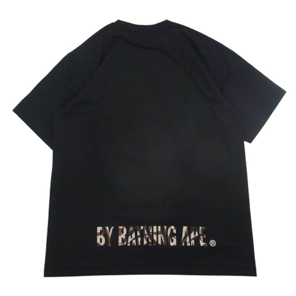 A BATHING APE アベイシングエイプ 1L30110035 TRIAL CAMO APE FACE STA TEE トライアル カモフラ 迷彩柄 フェイス スター 半袖 Tシャツ ブラック系 XL【新古品】【未使用】【中古】