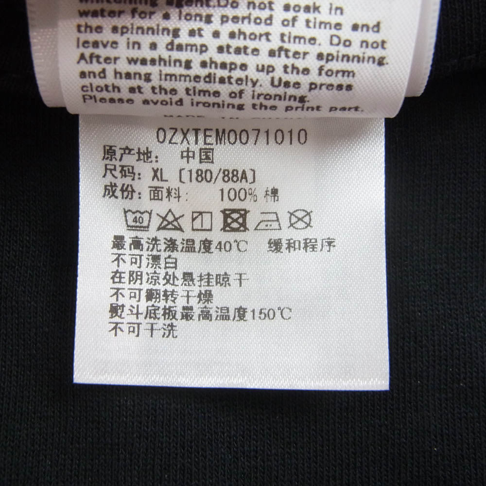 A BATHING APE アベイシングエイプ 1L30110007 ABC CAMO BY BATHING APE TEE カモフラ 迷彩柄 ロゴプリント 半袖 Tシャツ ブラック系 XL【新古品】【未使用】【中古】