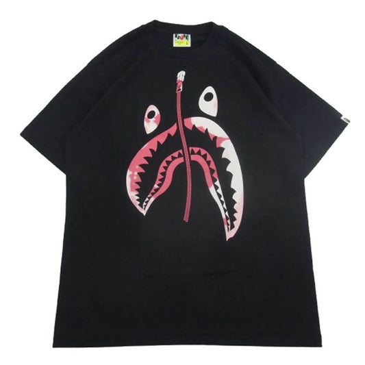 A BATHING APE アベイシングエイプ 1L30110044 TIE DYE TWIST SHARK TEE タイ ダイ ツイスト シャーク 半袖 Tシャツ ブラック系 L【新古品】【未使用】【中古】