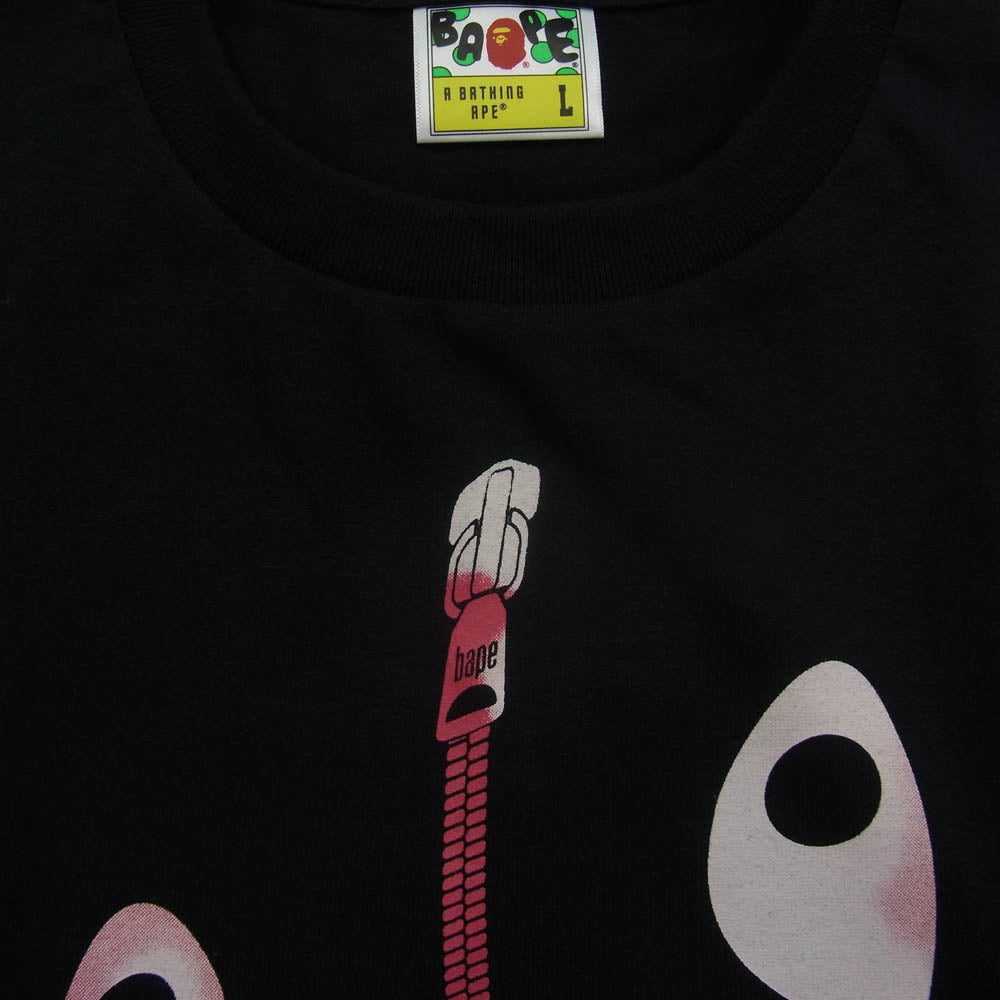 A BATHING APE アベイシングエイプ 1L30110044 TIE DYE TWIST SHARK TEE タイ ダイ ツイスト シャーク 半袖 Tシャツ ブラック系 L【新古品】【未使用】【中古】