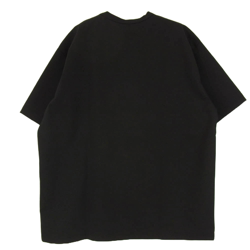 JUNYA WATANABE COMME des GARCONS MAN ジュンヤワタナベコムデギャルソンマン WO-T013-051 綿ナイロンポンチ 無地 半袖 TEE Tシャツ ブラック系 L【極上美品】【中古】