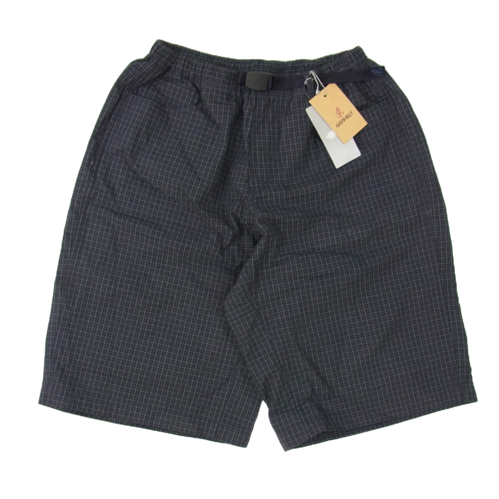 BEAMS ビームス 11-25-1108-585 Gramicci グラミチ 別注 チェック ショーツ ハーフ ショート パンツ ネイビー系 M【極上美品】【中古】