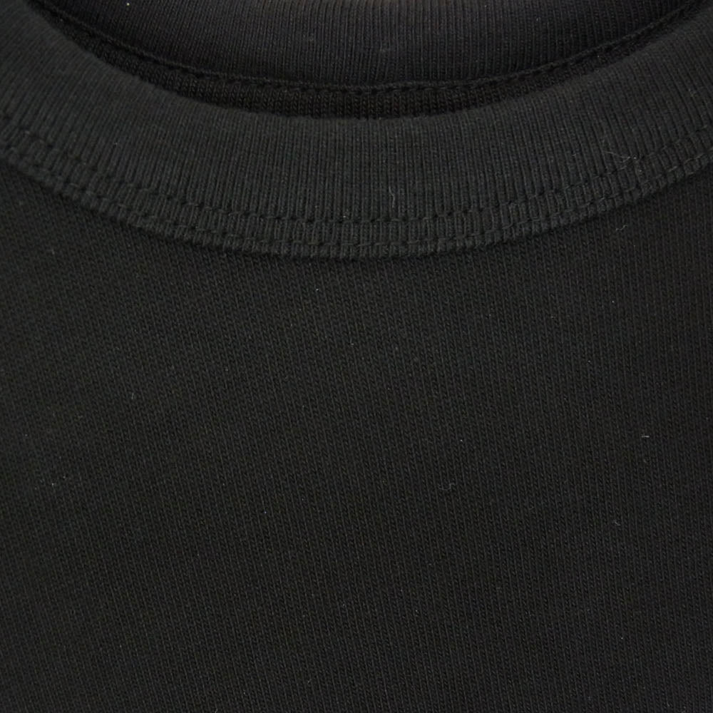 beautiful people ビューティフルピープル 1515310029 suvin compact jersey drawstring Tshirt ロゴ刺繍 ドローコード 半袖 Tシャツ ブラック系 36【極上美品】【中古】