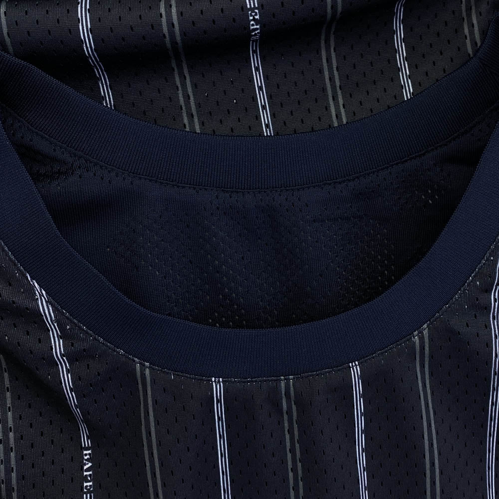 A BATHING APE アベイシングエイプ 1L30108301 REVERSIBLE MULTILOGO TANK TOP リバーシブル マルチロゴ タンクトップ ネイビー ネイビー系 L【極上美品】【中古】