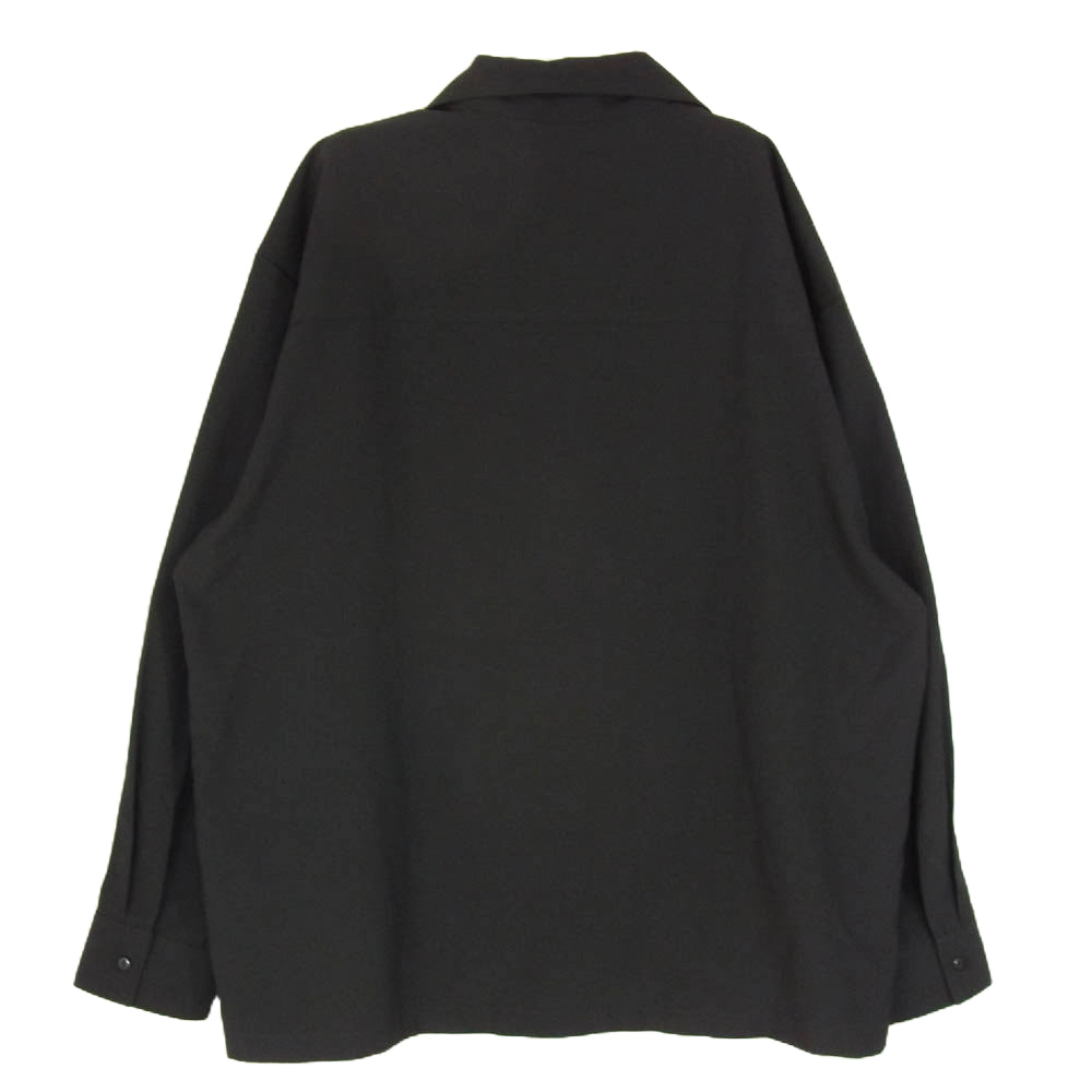 UNITED ARROWS ユナイテッドアローズ 81114991054 BEAUTY&YOUTH STEADY CLOTHING Steven Alan BOWLING SHIRT ビューティー＆ユース ステディクロージング スティーブンアラン オープンカラー ボウリング 長袖 シャツ ブラック系 L【極上美品】【中古】