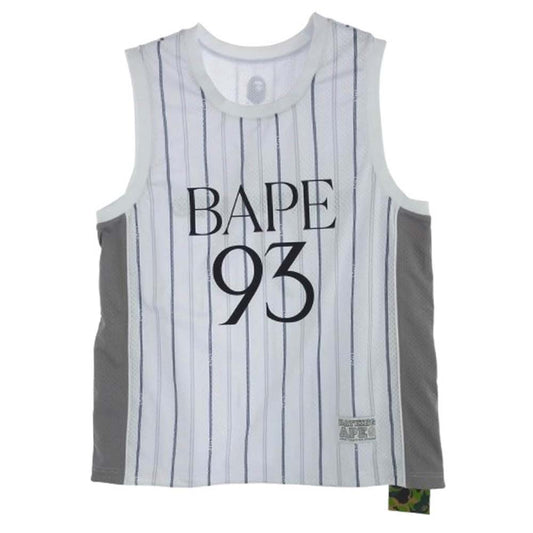 A BATHING APE アベイシングエイプ 1L30108301 REVERSIBLE MULTILOGO TANK TOP リバーシブル マルチロゴ タンクトップ ホワイト ホワイト系 L【極上美品】【中古】