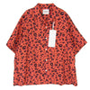 TAKAHIRO MIYASHITA The SoloIst. タカヒロミヤシタザソロイスト ss.0005aSS25 hawaiian shirt leopard オープンカラー レオパード ハワイアン 半袖 シャツ オレンジ系 46【新古品】【未使用】【中古】