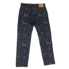 TMT ティーエムティー TPT-S24PM01 PAC-MAN パックマン HQ DENIM 5P TAPERED TYPE 501XX ハイクオリティー 5ポケット テーパード デニム パンツ インディゴブルー系 L【極上美品】【中古】