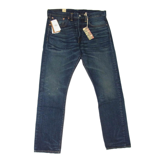 RRL ダブルアールエル MNRRDNM10920067400 HIGH SLIM SELVEDGE DENIM ハイ スリム フィット セルビッジ ジップフライ ジーンズ デニム パンツ インディゴブルー系 32【極上美品】【中古】