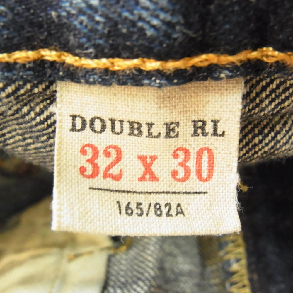 RRL ダブルアールエル MNRRDNM10920067400 HIGH SLIM SELVEDGE DENIM ハイ スリム フィット セルビッジ ジップフライ ジーンズ デニム パンツ インディゴブルー系 32【極上美品】【中古】