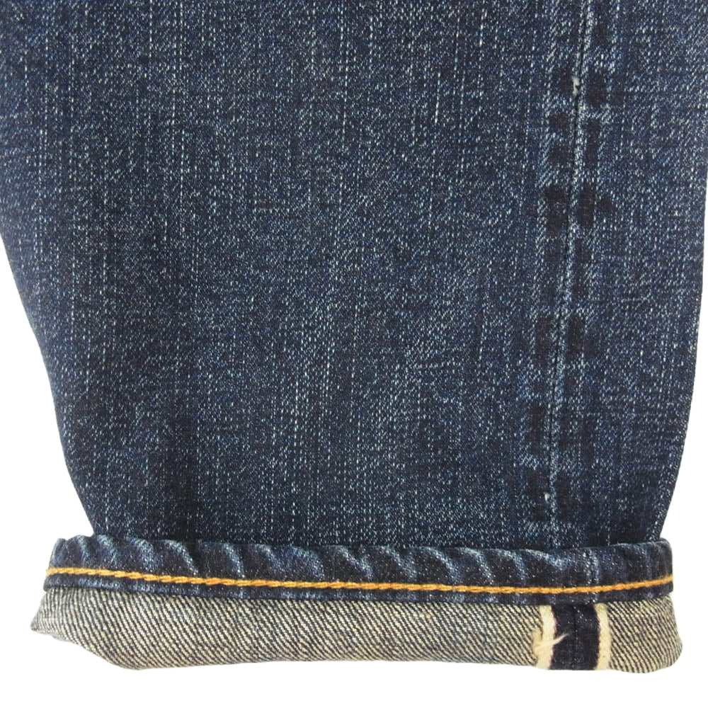 RRL ダブルアールエル MNRRDNM10920067400 HIGH SLIM SELVEDGE DENIM ハイ スリム フィット セルビッジ ジップフライ ジーンズ デニム パンツ インディゴブルー系 32【極上美品】【中古】