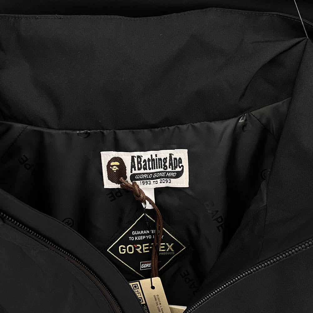 A BATHING APE アベイシングエイプ 1L20140003 GORE-TEX ZIP JACKET ゴアテックス ジップ ジャケット ブラック系 L【新古品】【未使用】【中古】