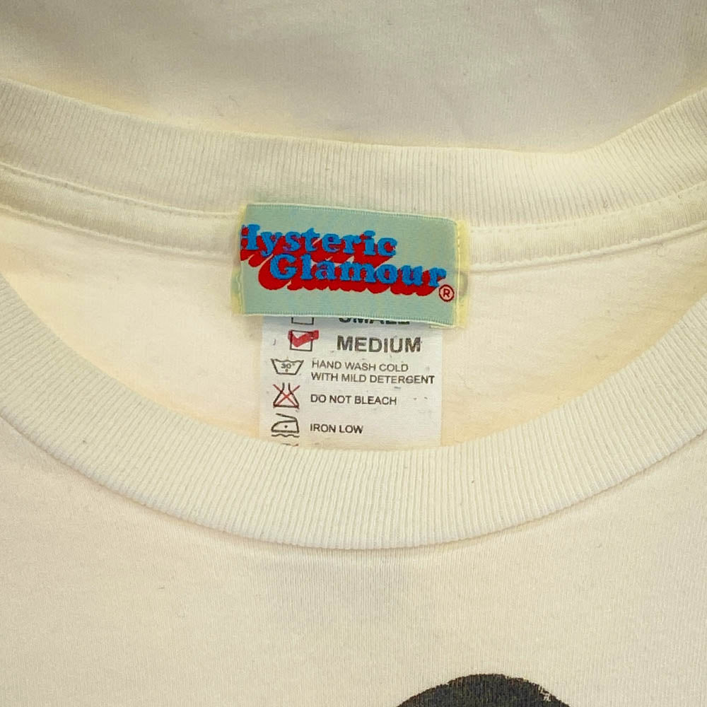 HYSTERIC GLAMOUR ヒステリックグラマー 2CL-8832 ヒスガール プリント 長袖 Tシャツ ホワイト系 M【中古】