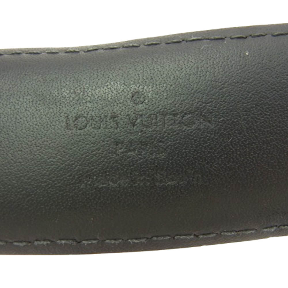 LOUIS VUITTON ルイ・ヴィトン M9402 サンチュール ポンヌフ ベルト ダミエ グラフィット レザー ベルト ブラック系【中古】