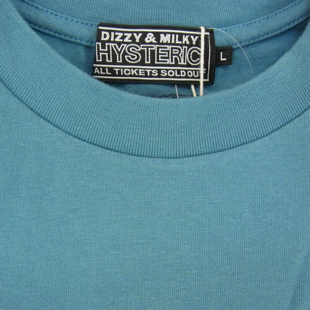 HYSTERIC GLAMOUR ヒステリックグラマー 25SS 02251CT44 VAMPIRELLA/RUNNING RED バンピレラ ランニング レッド 半袖 Tシャツ ブルー系 L【極上美品】【中古】