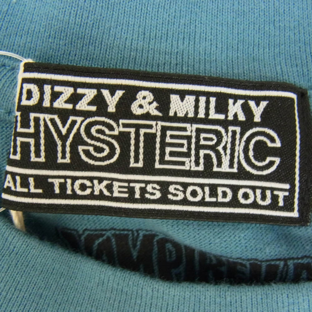 HYSTERIC GLAMOUR ヒステリックグラマー 25SS 02251CT44 VAMPIRELLA/RUNNING RED バンピレラ ランニング レッド 半袖 Tシャツ ブルー系 L【極上美品】【中古】