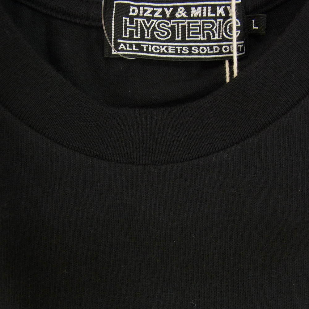 HYSTERIC GLAMOUR ヒステリックグラマー 25SS 02251CT55 WOMAN BANANA ウーマン バナナ 半袖 Tシャツ ブラック系 L【極上美品】【中古】