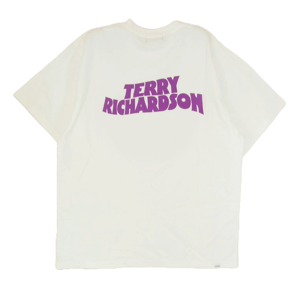 HYSTERIC GLAMOUR ヒステリックグラマー 25SS 02251CT49 TERRY RICHARDSON別注 GAPTOOTH SMILE テリーリチャードソン スマイル 半袖 Tシャツ ホワイト系 L【新古品】【未使用】【中古】
