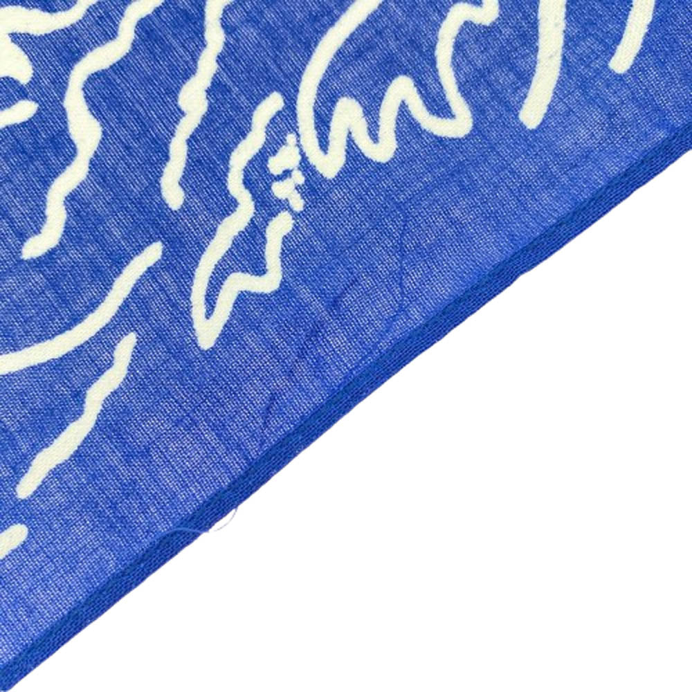 NEIGHBORHOOD ネイバーフッド ROUGH AND RUGGED ラフアンドラゲッド NHRR.RUINED C-BANDANA バンダナ ハンカチ ブルー系【中古】