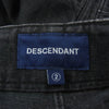 DESCENDANT ディセンダント DENIM TROUSERS デニム トラウザー デニムパンツ ジーンズ ブラック系 2【中古】