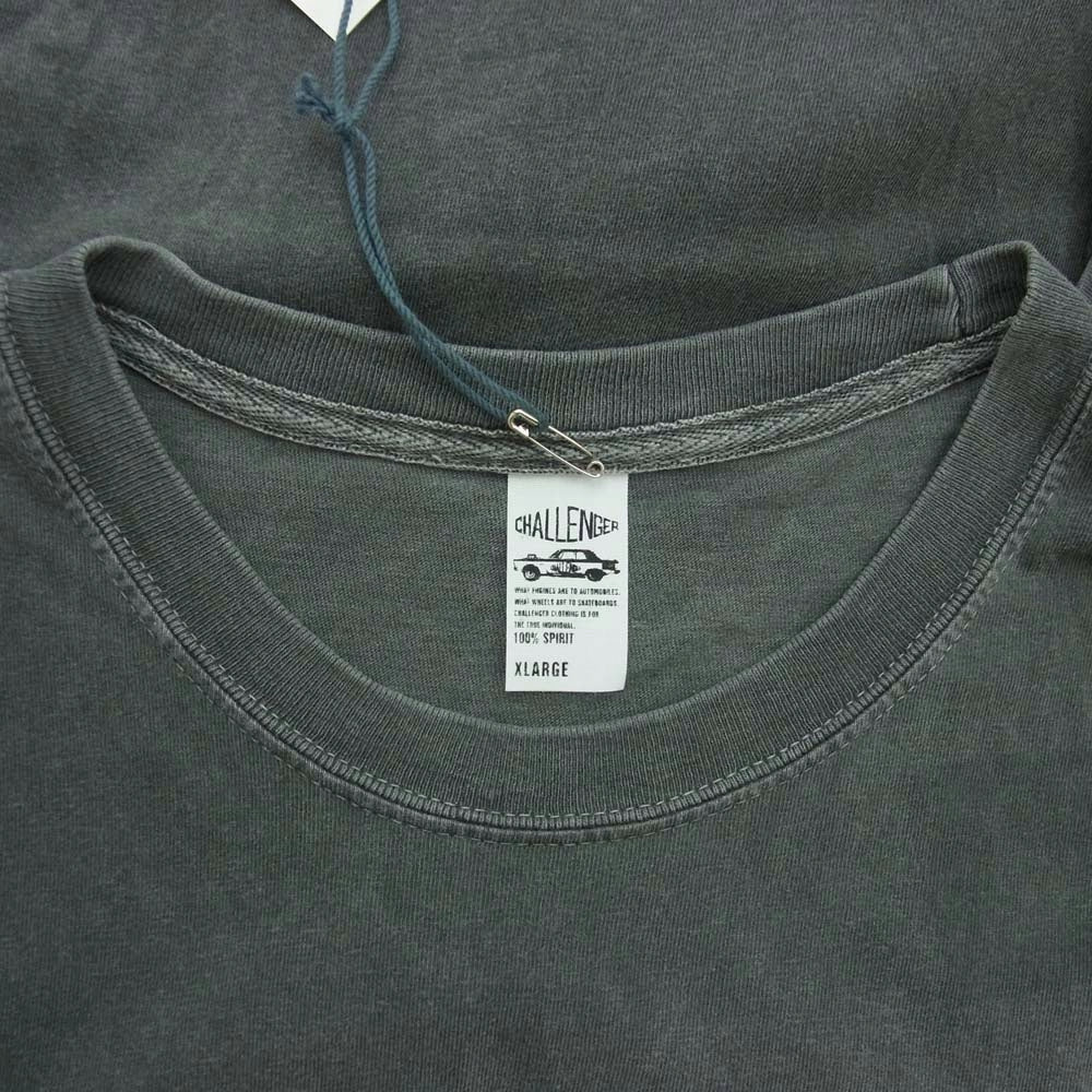 CHALLENGER チャレンジャー 23AW CLG-TS 023-051 B.D SOUTH TIGER TEE タイガープリント 半袖 Tシャツ ダークグレー系 XL【中古】