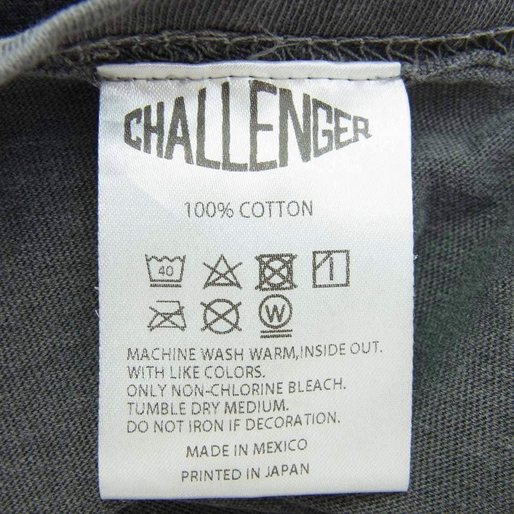 CHALLENGER チャレンジャー 23AW CLG-TS 023-051 B.D SOUTH TIGER TEE タイガープリント 半袖 Tシャツ ダークグレー系 XL【中古】