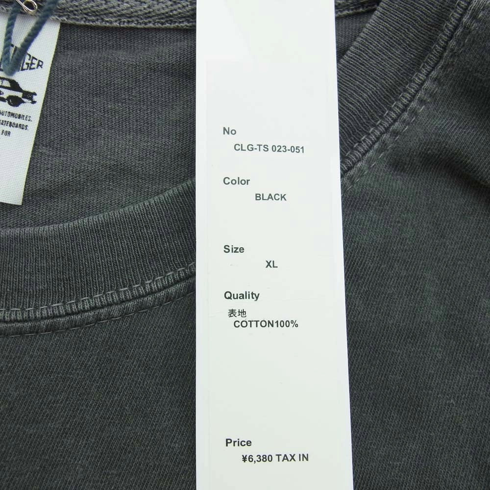 CHALLENGER チャレンジャー 23AW CLG-TS 023-051 B.D SOUTH TIGER TEE タイガープリント 半袖 Tシャツ ダークグレー系 XL【中古】