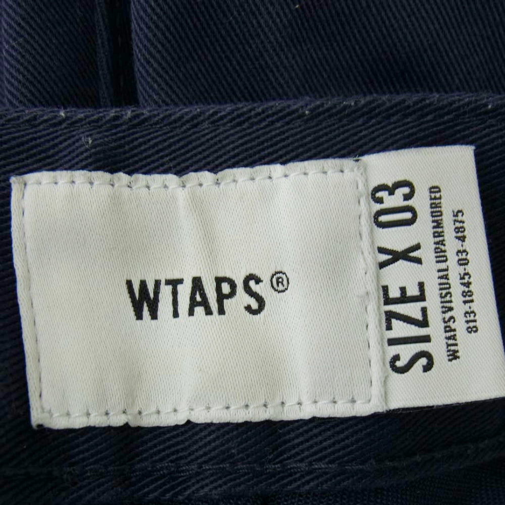 WTAPS ダブルタップス 19SS 191GWDT-PTM03 191GWDT-PTM03 KHAKI SHORTS ショート パンツ ネイビー系 L 03【中古】