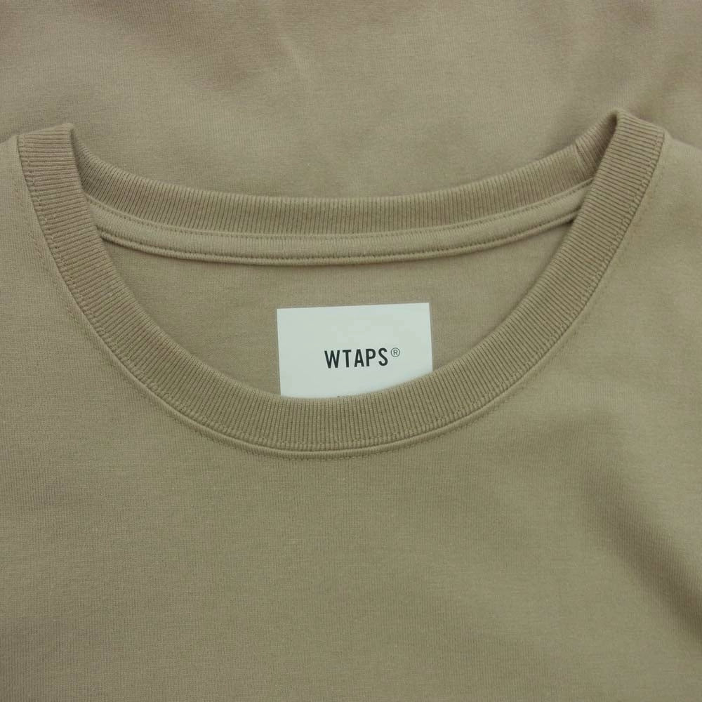 WTAPS ダブルタップス 21SS 211ATDT-CSM11 INSECT 01 / SS / COPO インセクト ロゴ 半袖 Tシャツ ベージュ系 L【中古】